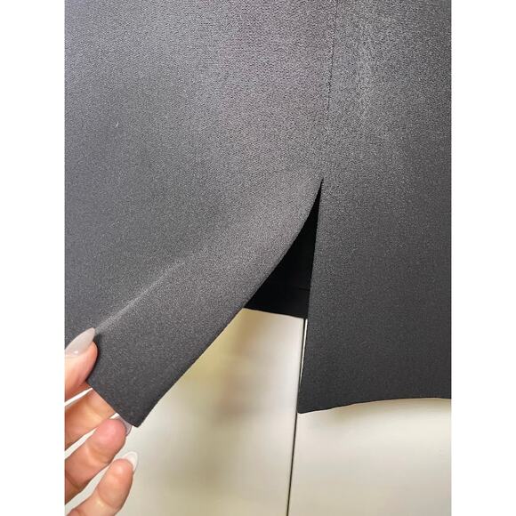 Badgley Mischka Formal Long Sleeve Dress Velvet Burnout Mock Neck Cocktail Sz8 - Picture 9 of 15